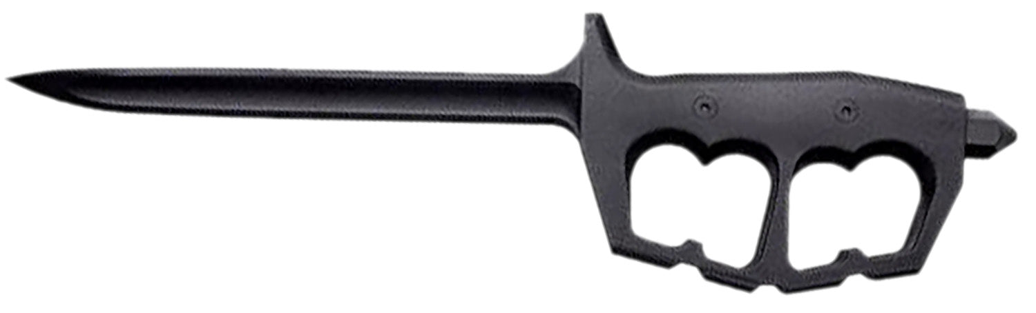 Cold Steel FGX Chaos 8" Fixed Blade Stiletto, Black Griv-Ex 6" Blade and Handle