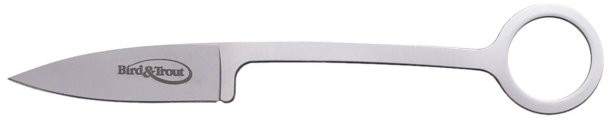 Cold Steel Bird & Trout 2.25" Fixed Drop Point AUS-8A SS Blade, Skeletonized Stainless Handle with Sheath
