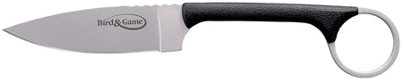 Cold Steel Bird & Game 3.50" Fixed Drop Point AUS-8A SS Blade, Black Textured Polymer Handle with Sheath