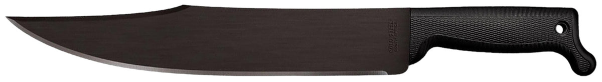 Cold Steel CS97BWM12S Bowie Machete 12" Black Matte Anti-Rust 65Mn Carbon Steel Blade with Sheath