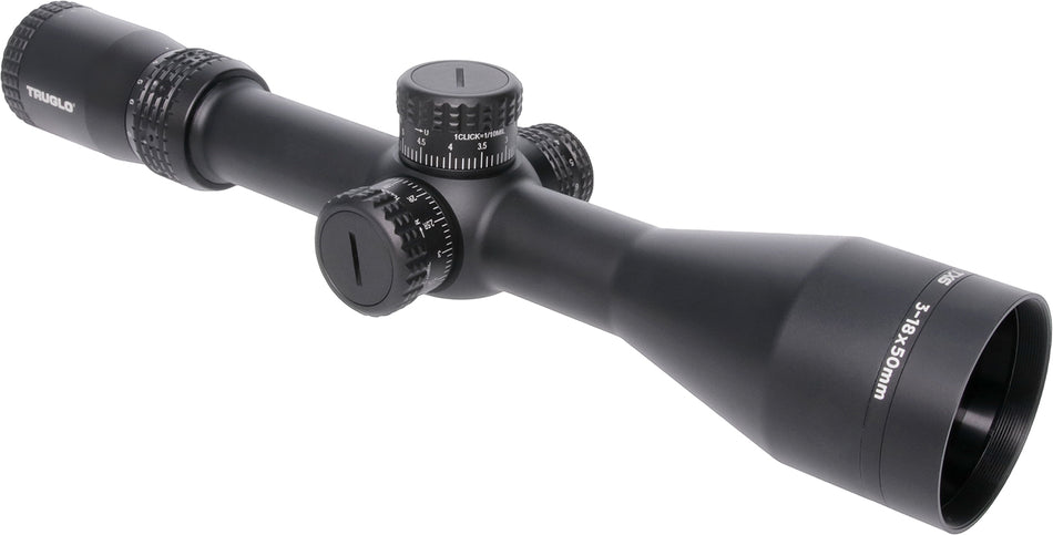 TruGlo TX6 TGTG8531TF 3-18x50mm Matte Black 30mm Tube First Focal Plane Rifle Scope