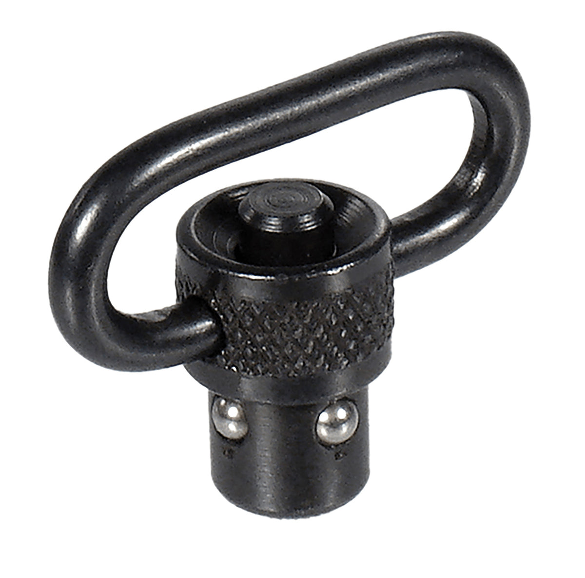 Leapers TLQDSW08A QD Push Button Sling Swivel Black Steel 1 Inch