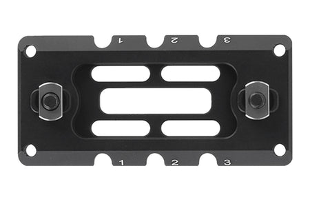 Leapers TLUMA01 ARCA Rail 3.10" 3-Slot M-LOK Mount Matte Black Anodized Aluminum