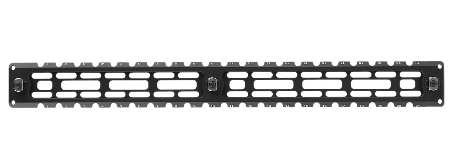 Leapers TLUMA04 ARCA Rail 9-Slot M-LOK 14.20" Matte Black Anodized Aluminum