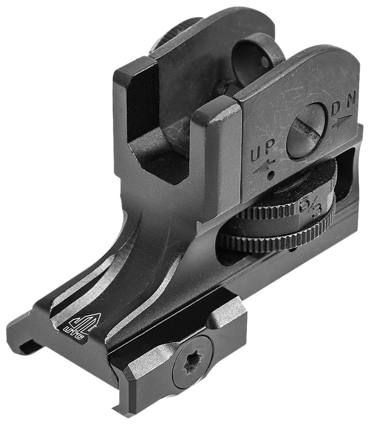 UTG MT950RS03 Super Slim Fixed A2 Dual Aperture Rear Sight Picatinny