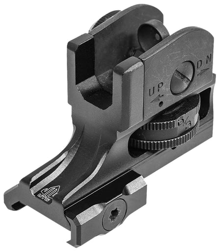 UTG MT950RS03 Super Slim Fixed A2 Dual Aperture Rear Sight Picatinny
