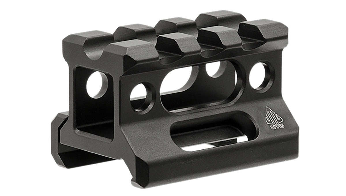 Leapers MTRSX8S Picatinny Riser Mount Matte Black Anodized Aluminum 0.83in Saddle Height