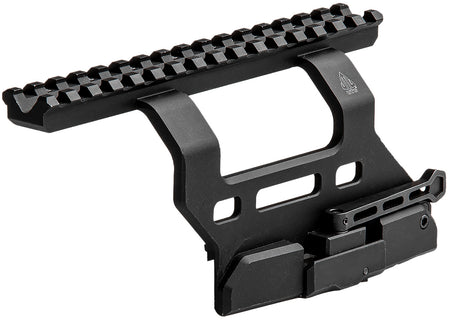 Leapers MTUAK01 Quick-Detach AK Side Mount 6.69" Matte Black Anodized Aluminum