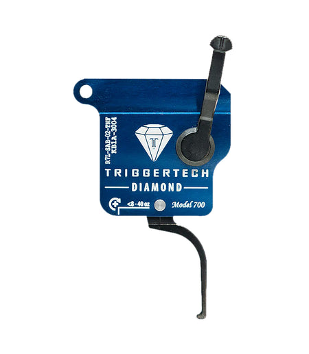 TriggerTech Diamond Black Flat Straight Trigger for Remington 700 Left Hand