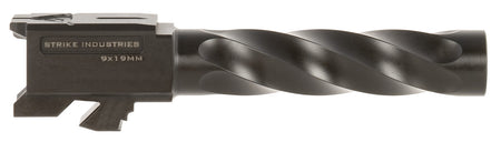 Strike Industries GBARREL19 Spiral Fluted 9mm Replacement Barrel for Glock 19 Gen3-5, Black Nitride