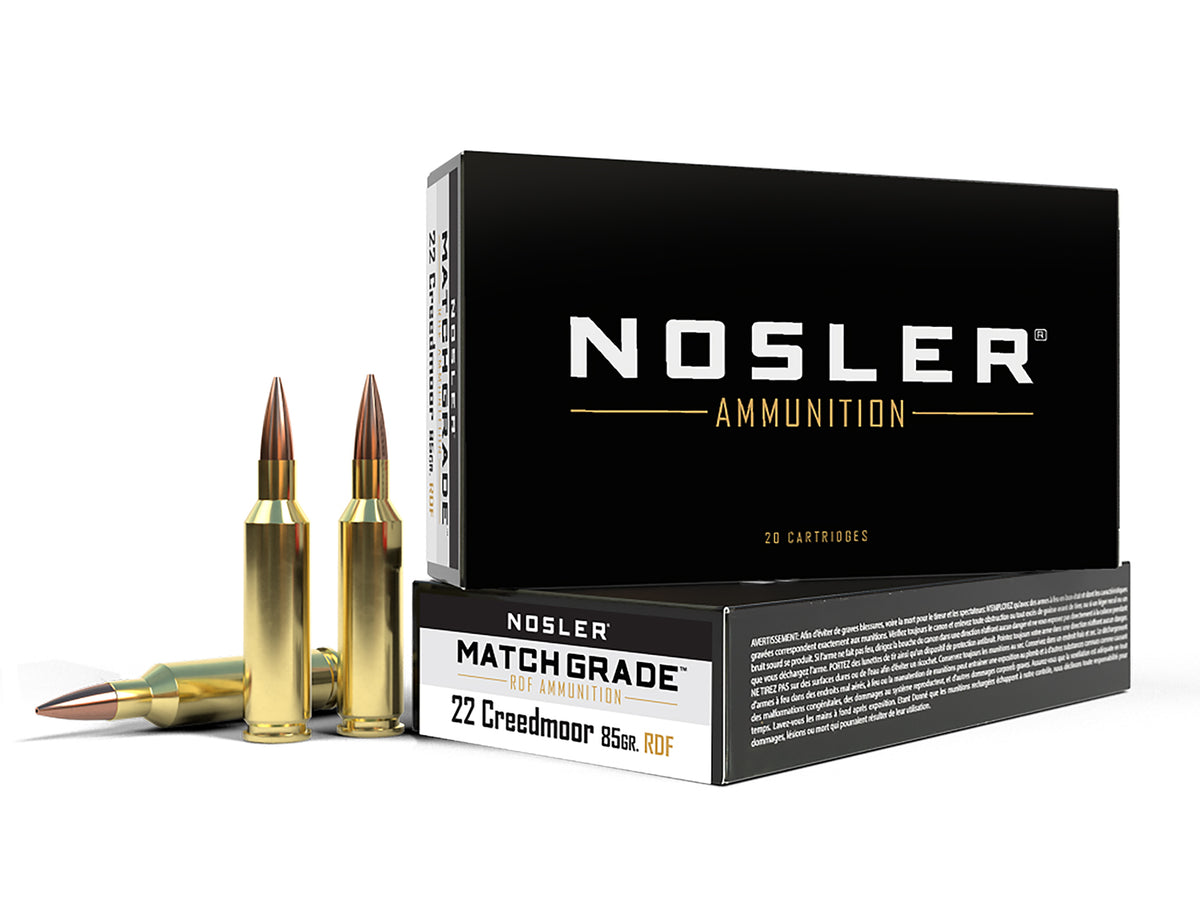 Nosler  .22 Creedmoor 85 gr BTHP ammo