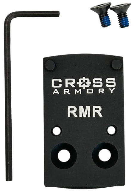 Cross Armory CRRMADAPTER RMR Optic Adapter Plate for RMSC Cut Slides Black Oxide Aluminum