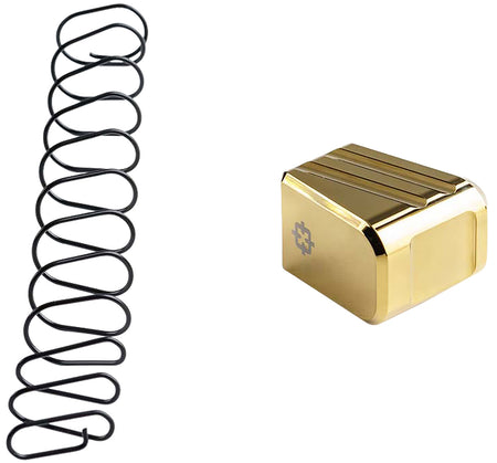 Cross Armory CRG+5MEG17GD +5 Magazine Extension for Glock 17/22/31 Gen 1-5 Gold Aluminum