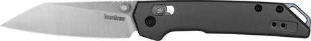 Kershaw 2051R Iridium Mini 3" Folding Knife Reverse Tanto Stonewashed D2 Steel Blade, Gray Anodized Aluminum Handle