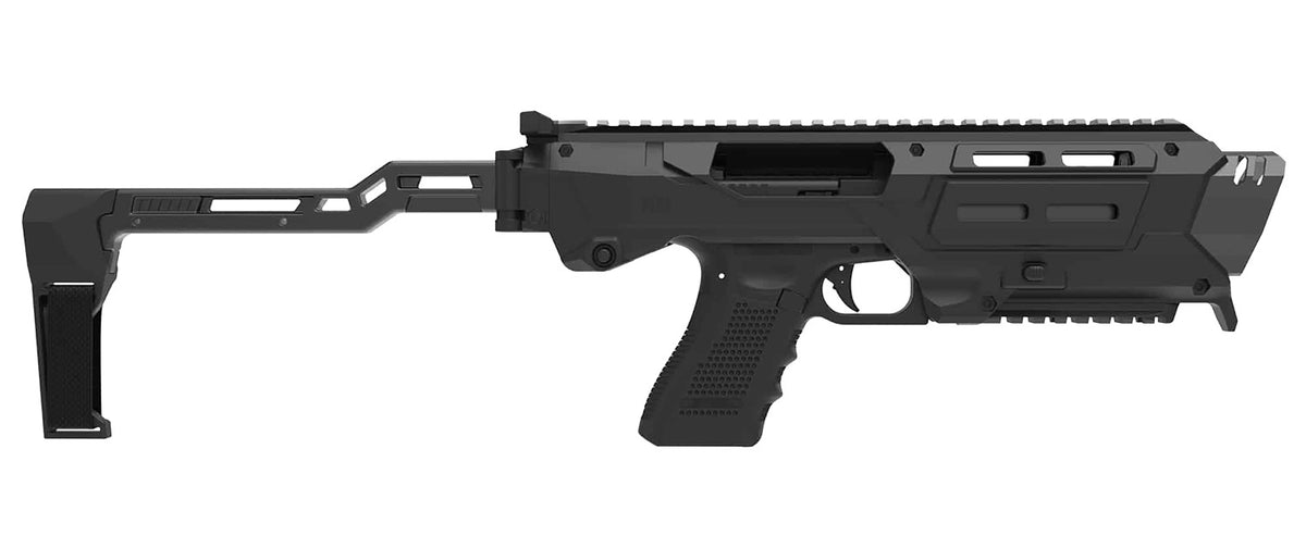 Meta Tactical MX1-PS-BK MX-1 Glock Gen 3/4/5 Conversion Kit Black Aluminum Chassis