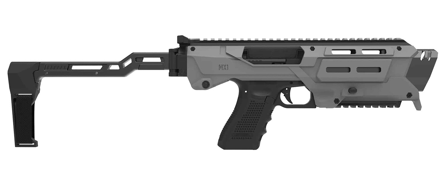 Meta Tactical MX1-PS-GY MX-1 Glock Gen 3/4/5 Conversion Kit Gray Aluminum Chassis
