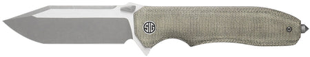 Sig Sauer Validus VA9GT 3.78" Folding Modified Tanto M390 Blade with Green Canvas Micarta Handle