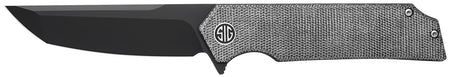 Sig Sauer Tsuru TS8BB 3.30" Folding Tanto Black PVD 154CM SS Blade, Salt & Pepper Micarta Handle