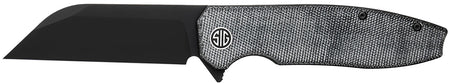 Sig Sauer Karak KA8BB 3.25" Folding Wharncliffe Black PVD Nitro-V Blade, Salt & Pepper Micarta Handle
