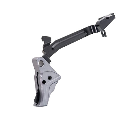 Tyrant CNC TDGTRIG34GREYBLACKBAR I.T.T.S Trigger and Bar Grey/Black for Glock Gen3-4