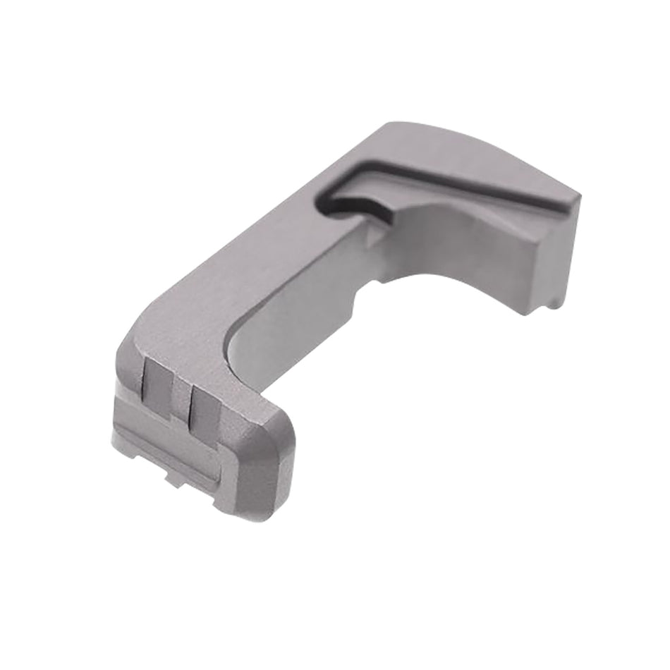 Tyrant CNC Extended Magazine Release for Glock Gen4-5 - Grey Aluminum