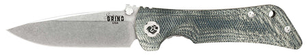 Southern Grind Spider Monkey 3.25" Folding Drop Point CPM MagnaCut Steel Blade, 4.19" Denim Micarta Handle