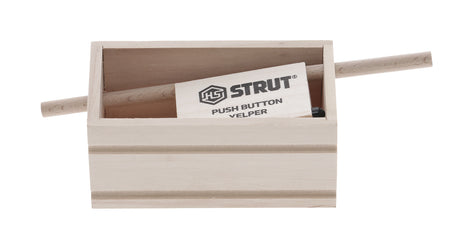 Hunters Specialties HSSTR07056 Push Button Yelper Turkey Call Walnut and Poplar Wood