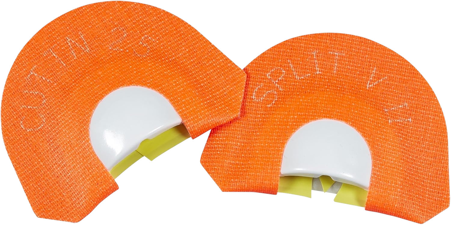 Hunters Specialties HSSTR05936 Tone Through Pro 2 Turkey Diaphragm Call 2 Pack Orange