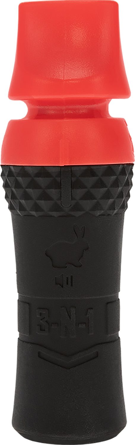Hunters Specialties HSJS3N1PRCALL 3-In-1 Predator Call with Adjustable Mouthpiece Black/Red