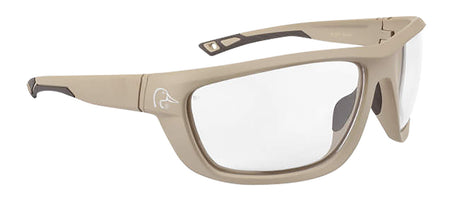 Radians DUFF13010C Ducks Unlimited Shooting Glasses Clear Lens Tan Frame