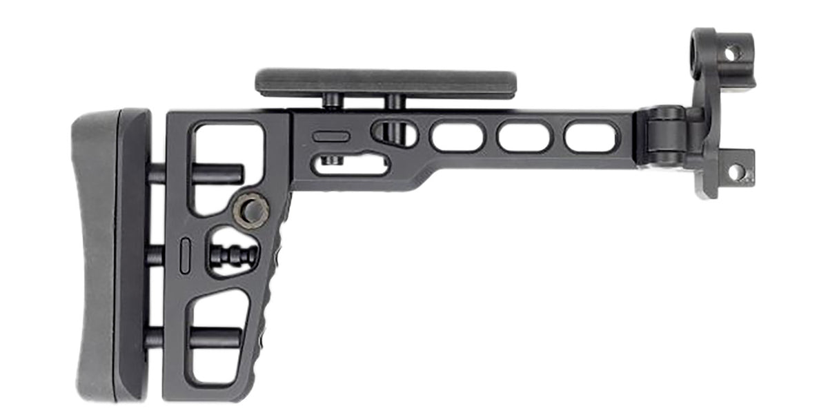 Samson 040616601 S.A.S Folding Stock with MP5K End Cap Black Aluminum