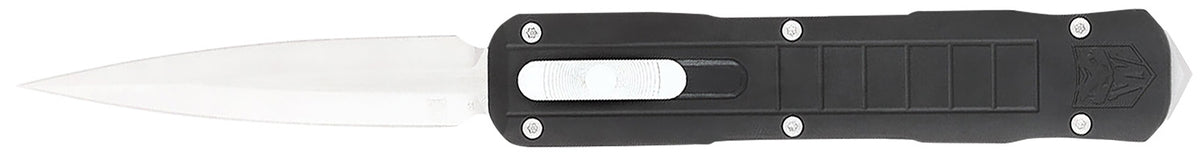 CobraTec CTRPTBLKDAGNS Raptor 3.13" OTF Dagger D2 Steel Blade Black Aluminum Handle