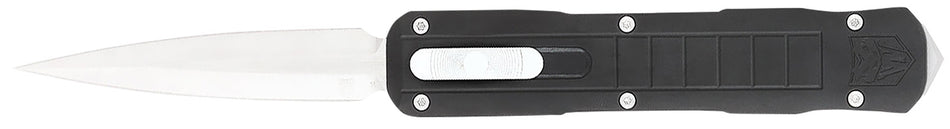 CobraTec CTRPTBLKDAGNS Raptor 3.13" OTF Dagger D2 Steel Blade Black Aluminum Handle