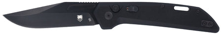 CobraTec CTNAJBLK Naja 3.50" Folding Plain Black Powder Coated D2 Steel Blade Black G10 Scales Handle