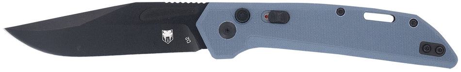 CobraTec CTNAJSLGRY Naja 3.50" Folding Black Powder Coated D2 Steel Blade Slate Gray G10 Scales Handle