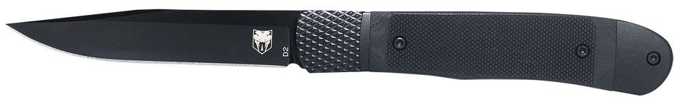 CobraTec CTTHRG10BKO Trapper Small 3.13" Folding Plain 154CM SS Blade 4.25" Black G10 Handle