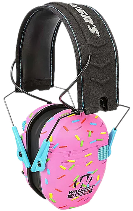 Walker's GWPFKDMSPRNKPK Passive Youth Ear Muff Over the Head Pink Sprinkles