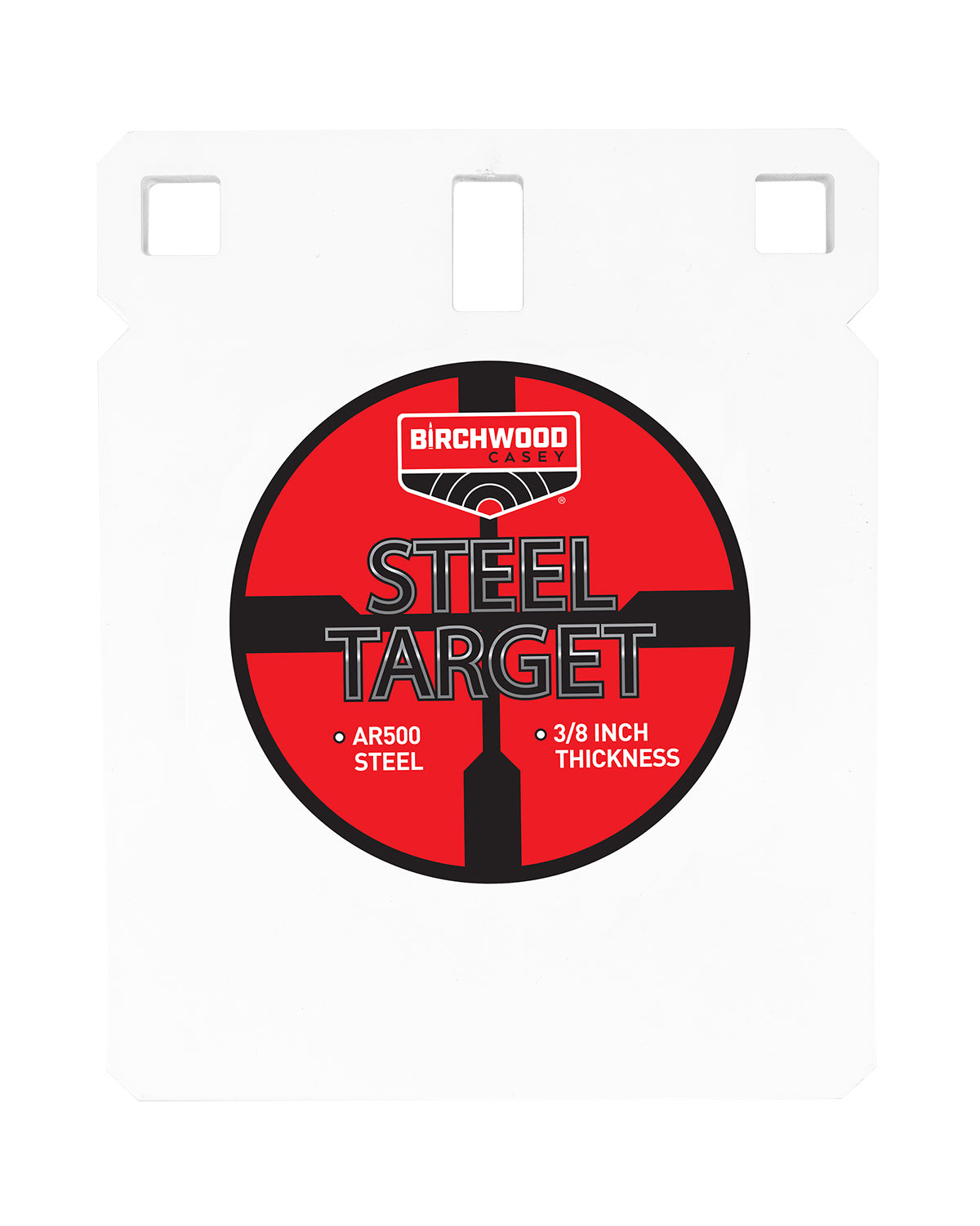 Birchwood Casey BC-SQR6-38 AR500 Steel 6" Square Gong Centerfire Target 3/8"
