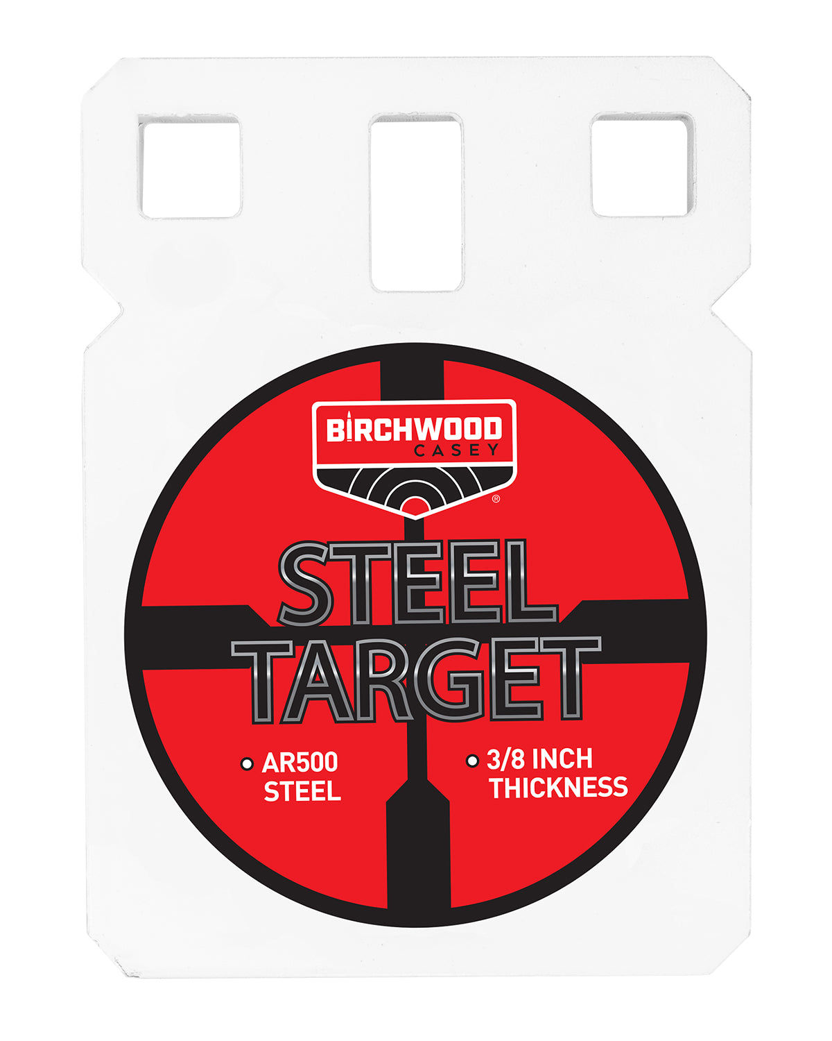 Birchwood Casey BC-SQR4-38 AR500 Steel 4" Square Gong Centerfire Target 3/8"