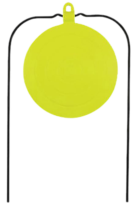 Birchwood Casey BC-48025 Ground Strike 8" Steel Hanging Plate Target Kit with ShootNC Target Yellow