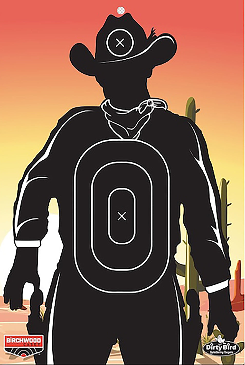 Birchwood Casey BC-35771 Dirty Bird Gunslinger Skyline Splatter Target 12"x18" 6-Pack