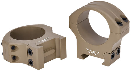 Warne 8501DE HyperLite Dark Earth Cerakote MagnaFusion Alloy 1" Tube Scope Rings Maxima/Weaver/Picatinny