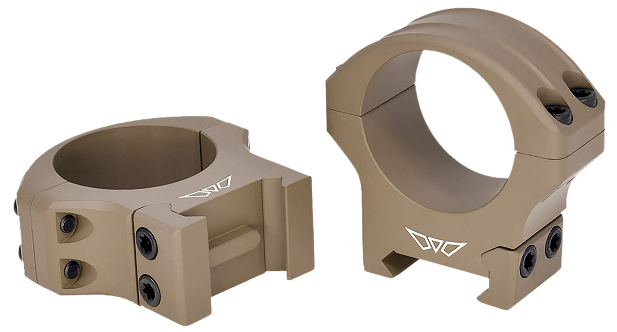 Warne 8502DE HyperLite Dark Earth Cerakote MagnaFusion Alloy 1" Tube Scope Rings Maxima/Weaver/Picatinny
