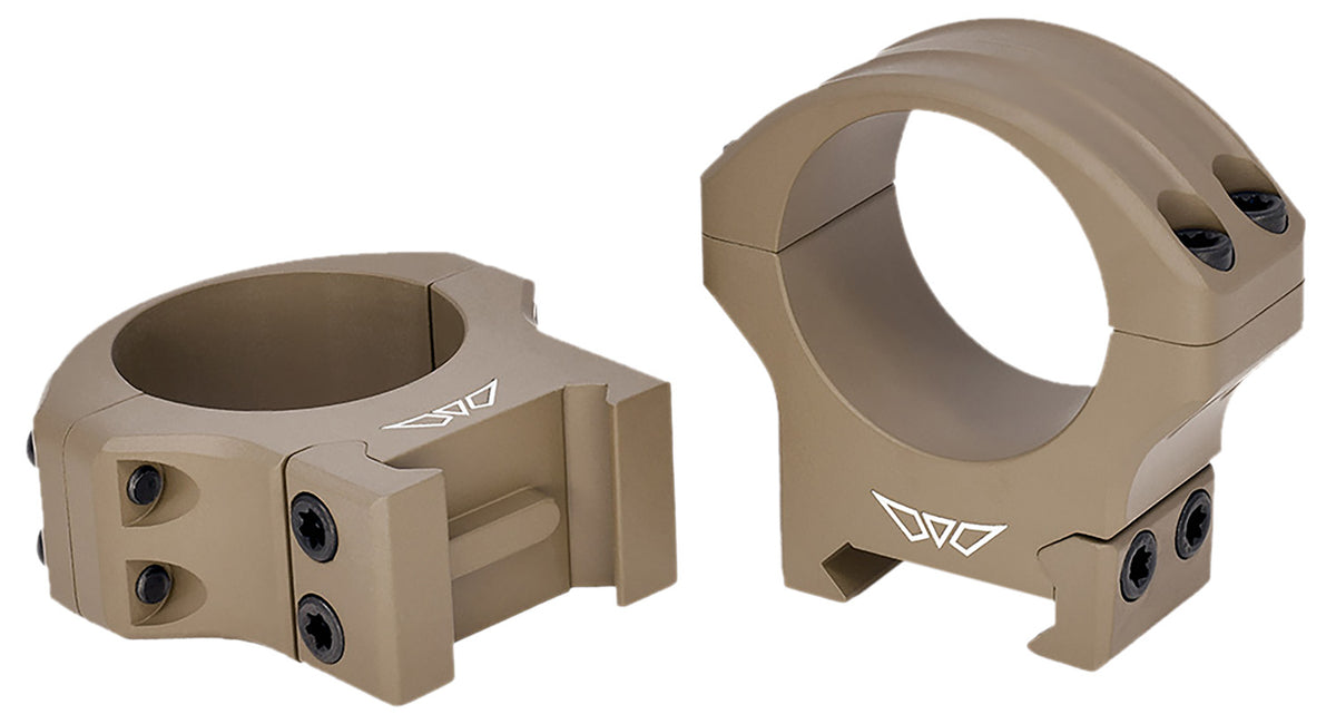 Warne 8513DE HyperLite Dark Earth Cerakote MagnaFusion Alloy 30mm Tube Scope Rings Maxima/Weaver/Picatinny