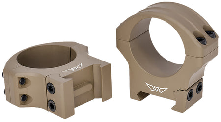 Warne 8514DE HyperLite Dark Earth Cerakote MagnaFusion Alloy 30mm Tube Scope Rings Maxima/Weaver/Picatinny