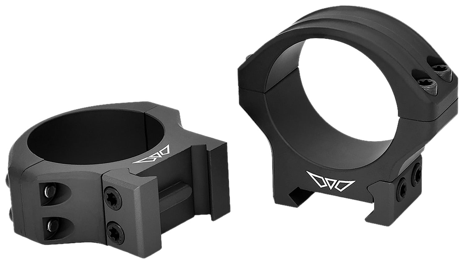Warne 520M Maxima Horizontal Rings Matte Black Steel 34mm Tube Low Scope Rings Picatinny/Weaver