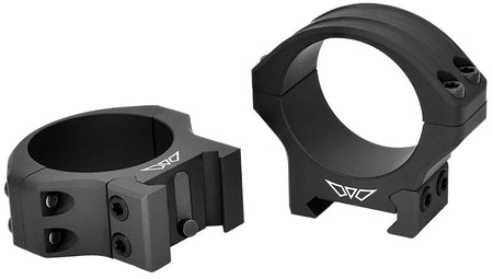 Warne 8550M HyperLite Black Aluminum 1-Inch Scope Rings Medium Height Maxima/Weaver/Picatinny
