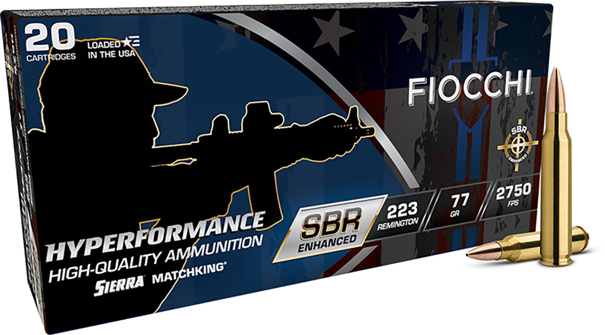 Fiocchi  .223 Remington 77 gr BTHP ammo