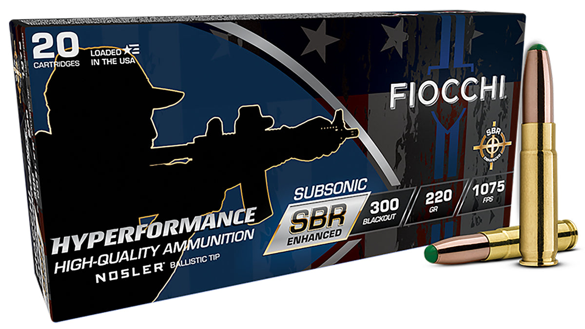 Fiocchi Hyperformance SBR Enhanced .300 AAC Blackout 220 gr PolyTip ammo