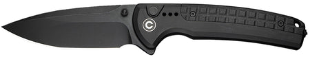 Civivi Sentinel Strike II C22025D-1 Folding Knife 3.70" Black Stonewashed Nitro-V Blade, Black Textured FRN Handle